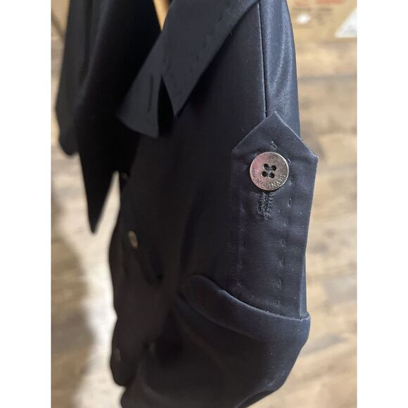 Anna Molinari Jacket Women's Size 46 Dark Navy Cotton Sateen Made in Italy US 10 - Picture 9 of 9